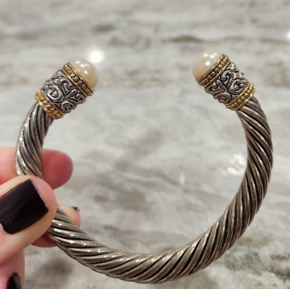 Twisted Cable Silver Bracelet - image 1